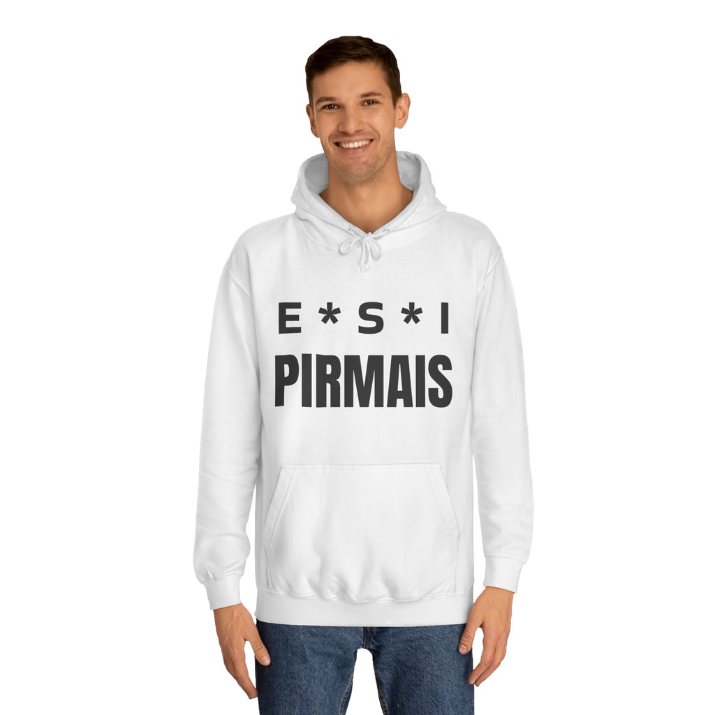College Hoodie — E*S*I PIRMAIS Graphic Pullover