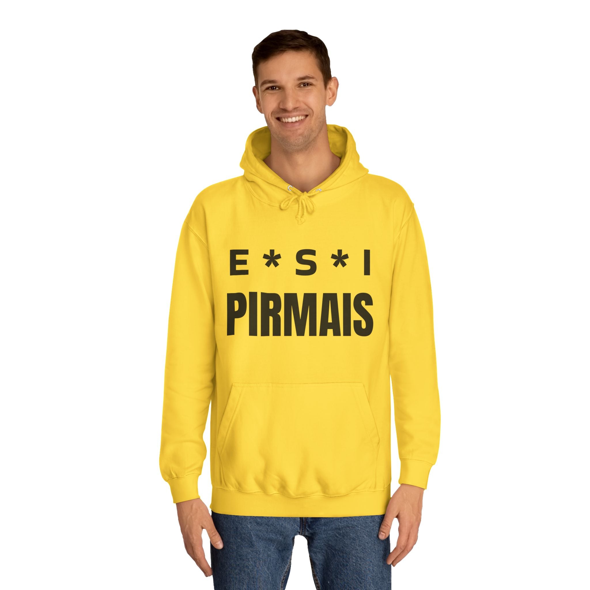 College Hoodie — E*S*I PIRMAIS Graphic Pullover