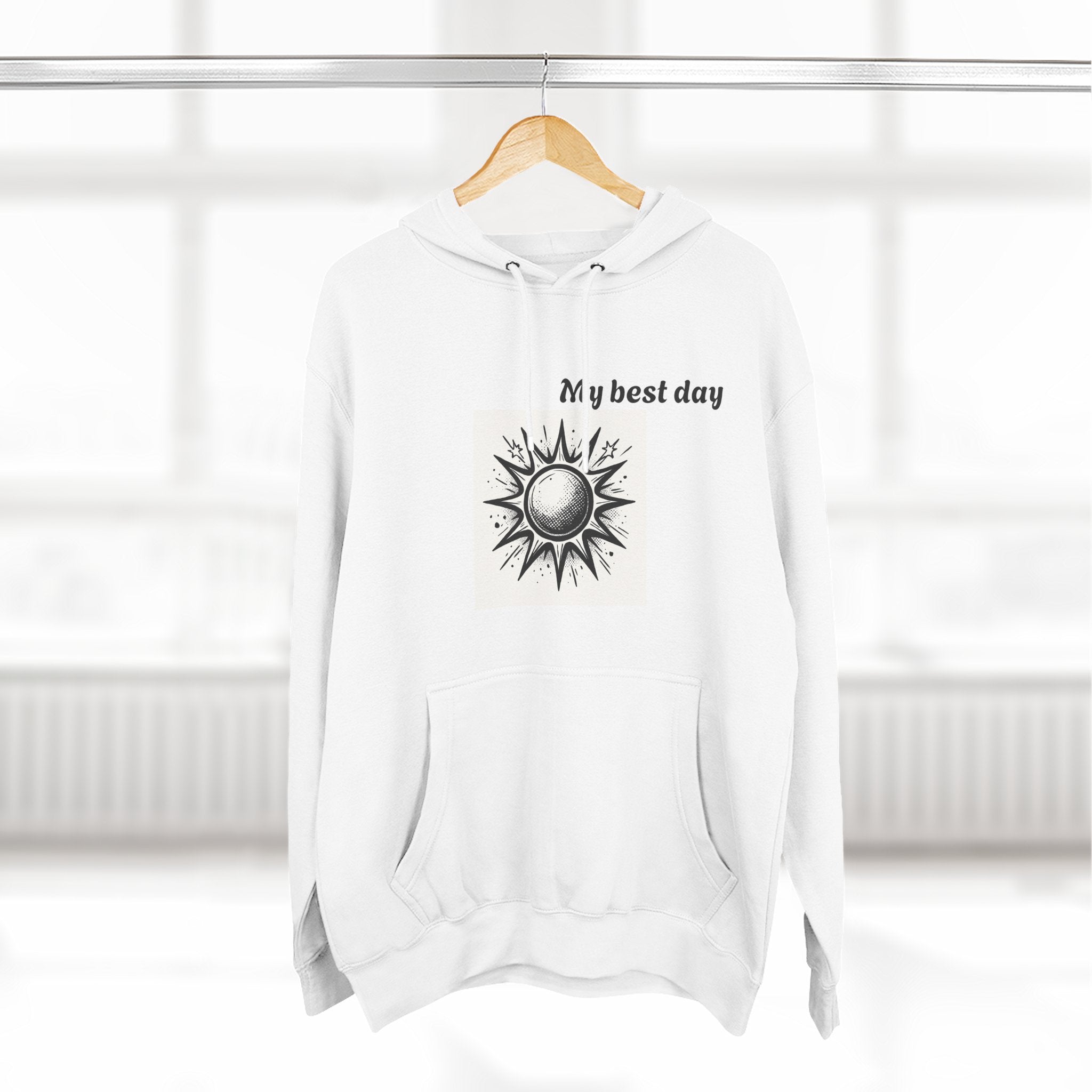 Sunshine Inspiration Fleece Hoodie, Cozy Hoodie, Positive Affirmation Sweatshirt, Gift for Her, Motivational Apparel