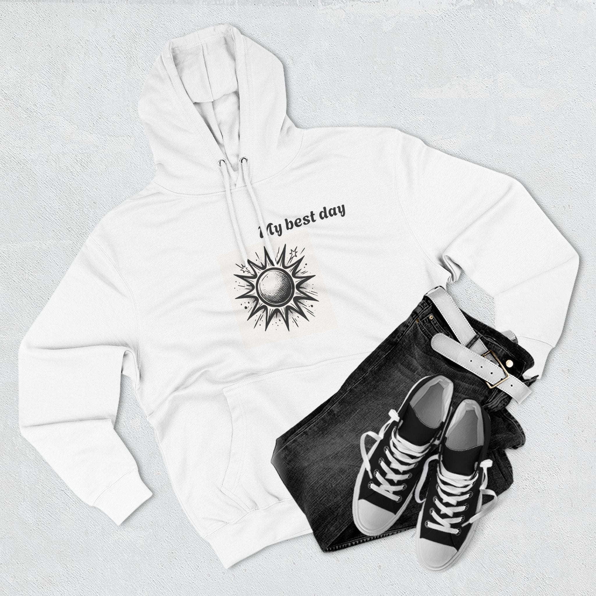Sunshine Inspiration Fleece Hoodie, Cozy Hoodie, Positive Affirmation Sweatshirt, Gift for Her, Motivational Apparel