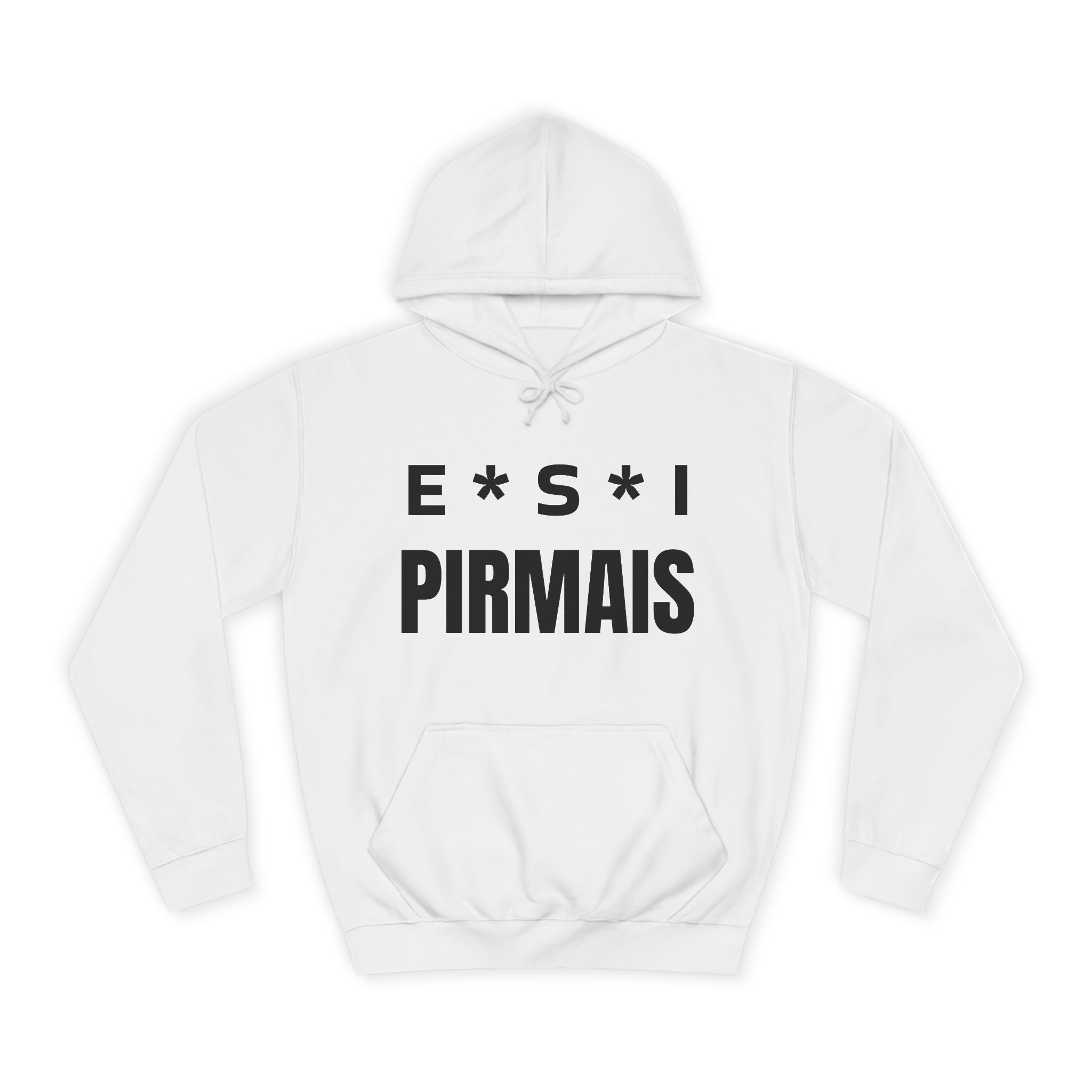 College Hoodie — E*S*I PIRMAIS Graphic Pullover