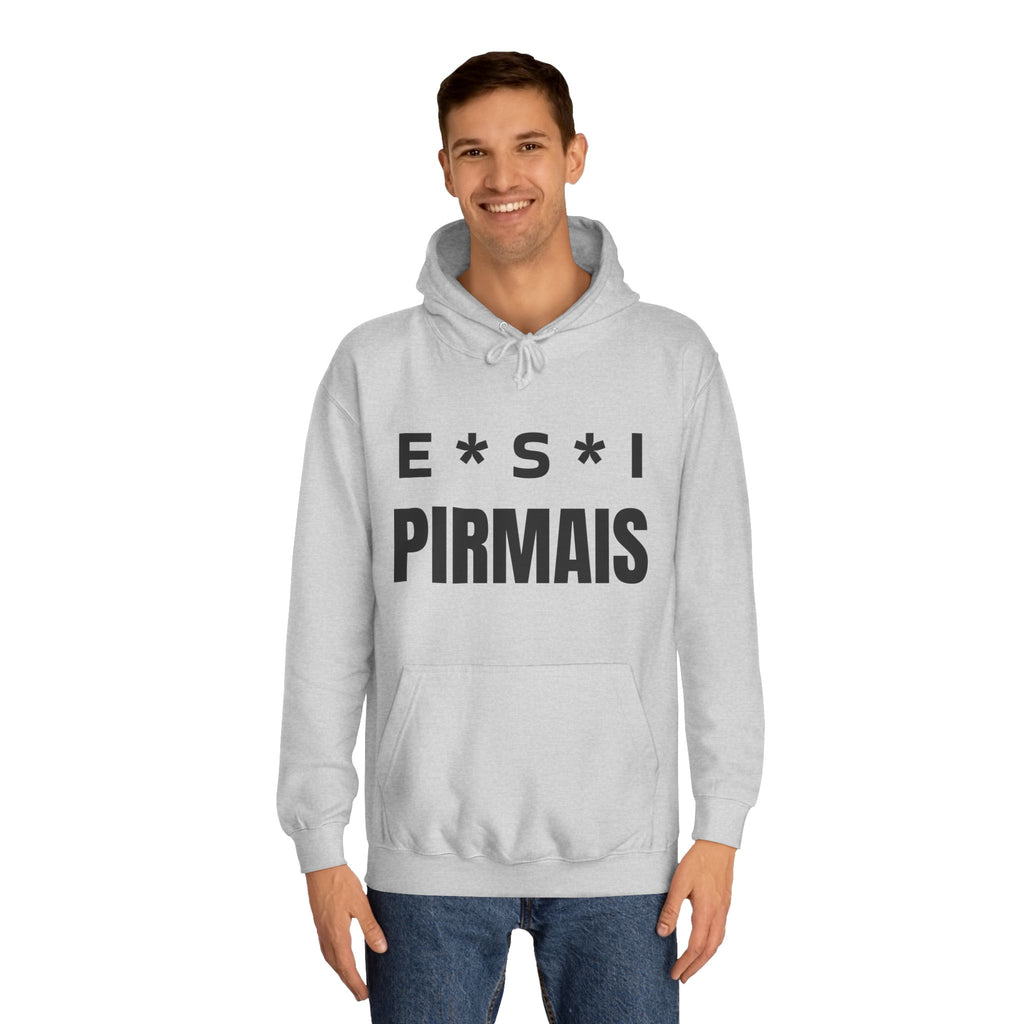 College Hoodie — E*S*I PIRMAIS Graphic Pullover