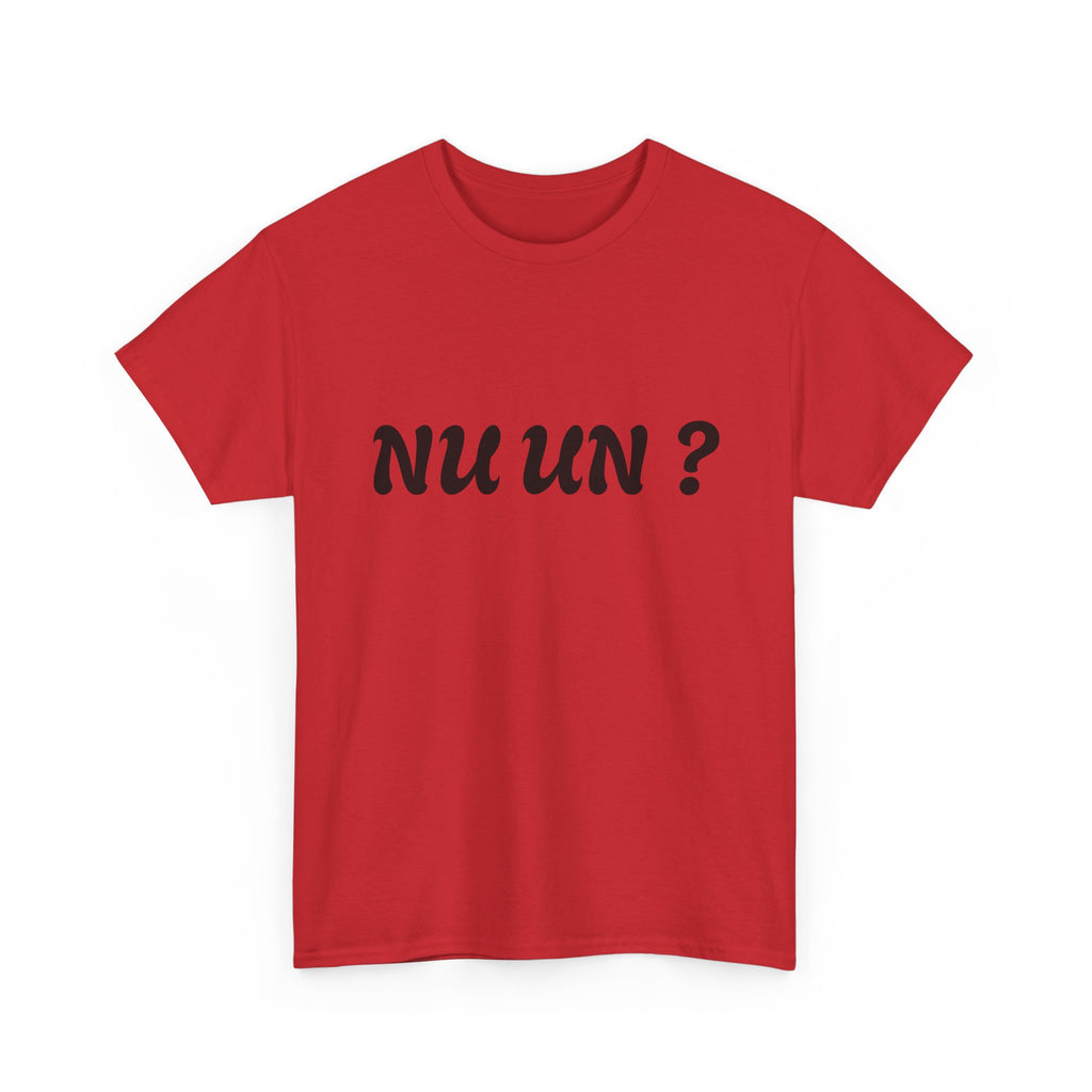 Nu Un? T‑Shirt — Minimalist Question Graphic Tee